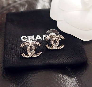 Belk Chanel Silver Crystal CC Earrings  FINAL SALE  The Summit